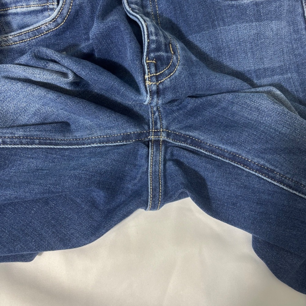Flying Monkey Womens Distressed Skinny Jeans Dark Wash Raw Hem Y2845 Size 26 - Picture 6 of 6